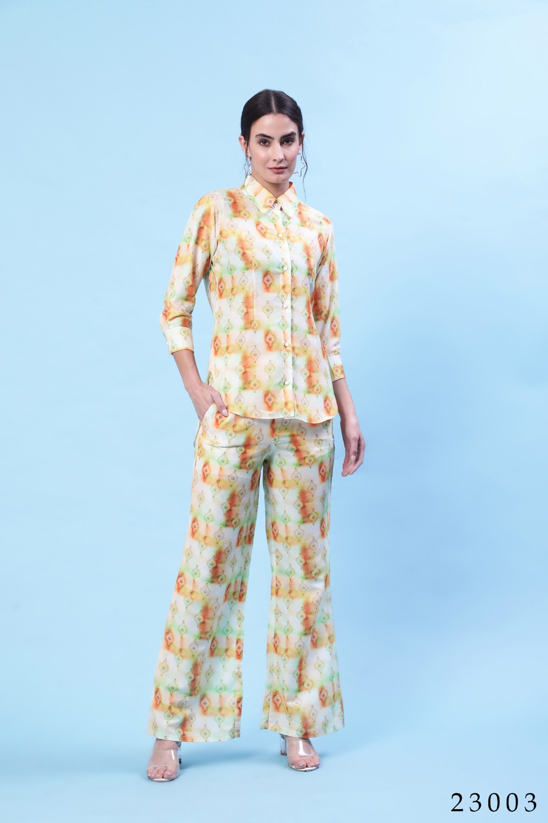 stylishta charvi cotton new and modern look top with pant catalog