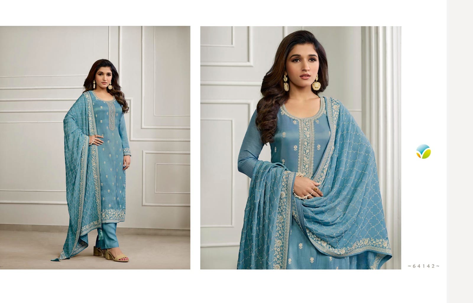 vinay fashion kaseesh saanvi 2 dola gorgeous look salwar suit catalog