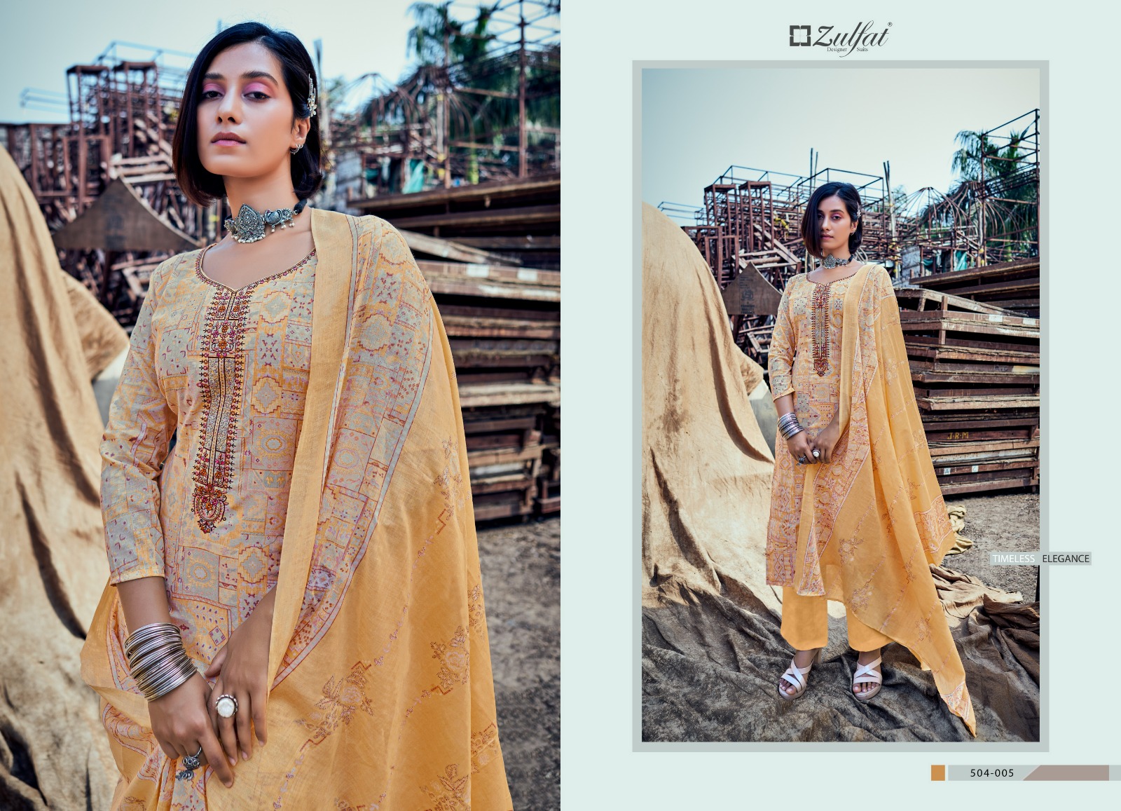 zulfat designer suit summer carnival cotton regal look salwar suit catalog