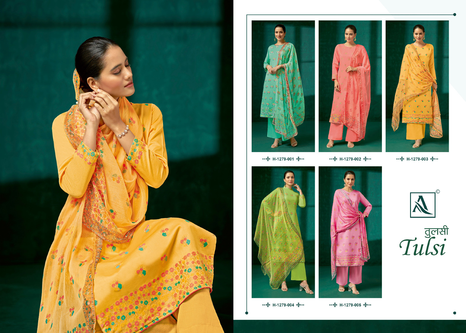 alok suit tulsi  cotton gorgeous look salwar suit catalog