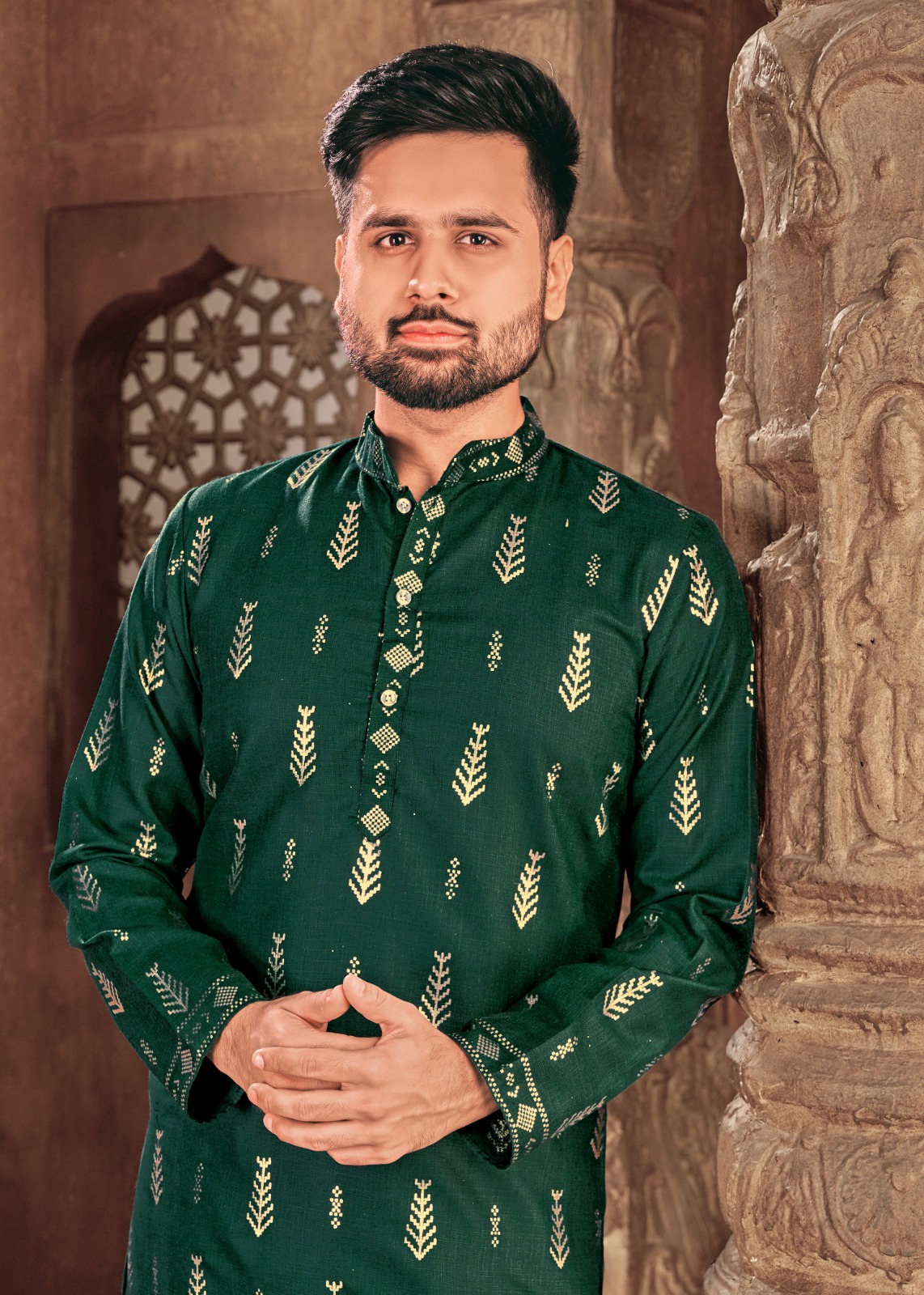 banwery fashion Royal Men V 5 cotton attrective look kurta catalog