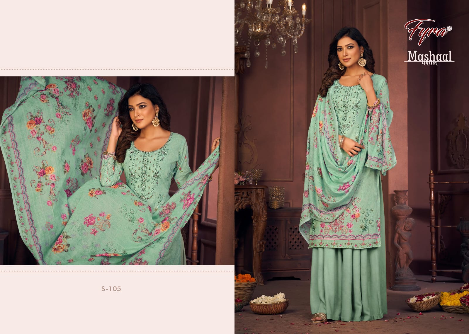 fyra alok suit mashaal cotton decent look salwar suit catalog