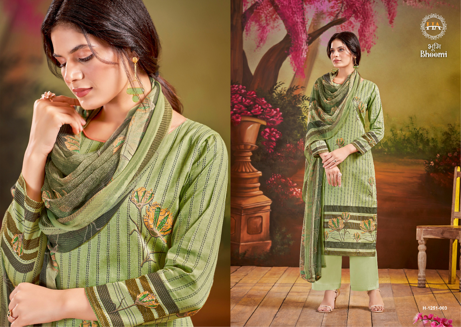 harshit alok suit Bhoomi pure jam cotton innovative print salwar suit catalog