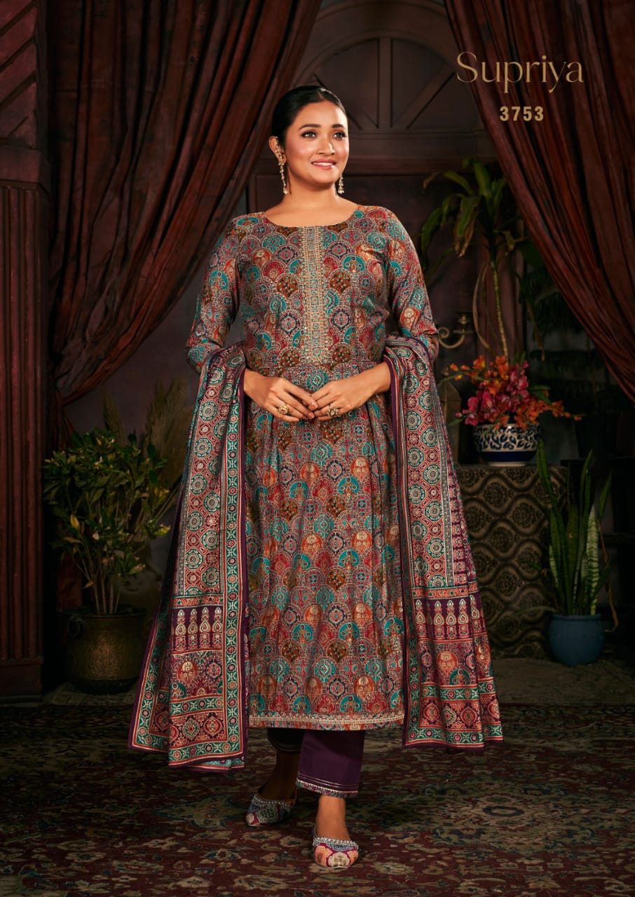 rang supriya muslin exclusive print salwar suit catalog