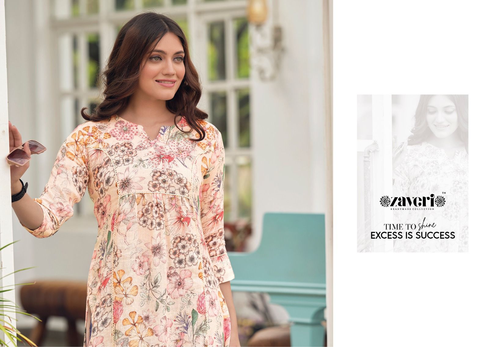 zaveri queen linen new and modern style kurti catalog