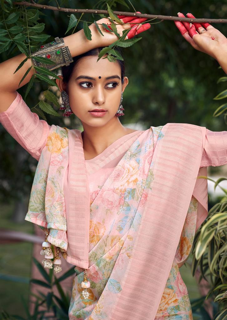 lt kashvi creation sakhiya georgette gorgeous look saree catalog