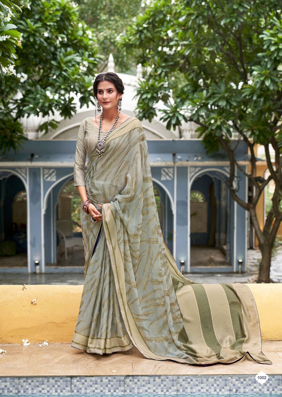 lt saree kashvi creation dhwani brasso innovative print saree catalog