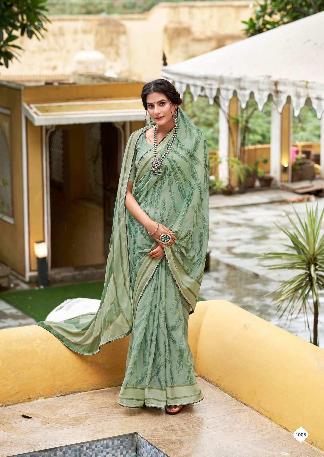 lt saree kashvi creation dhwani brasso innovative print saree catalog