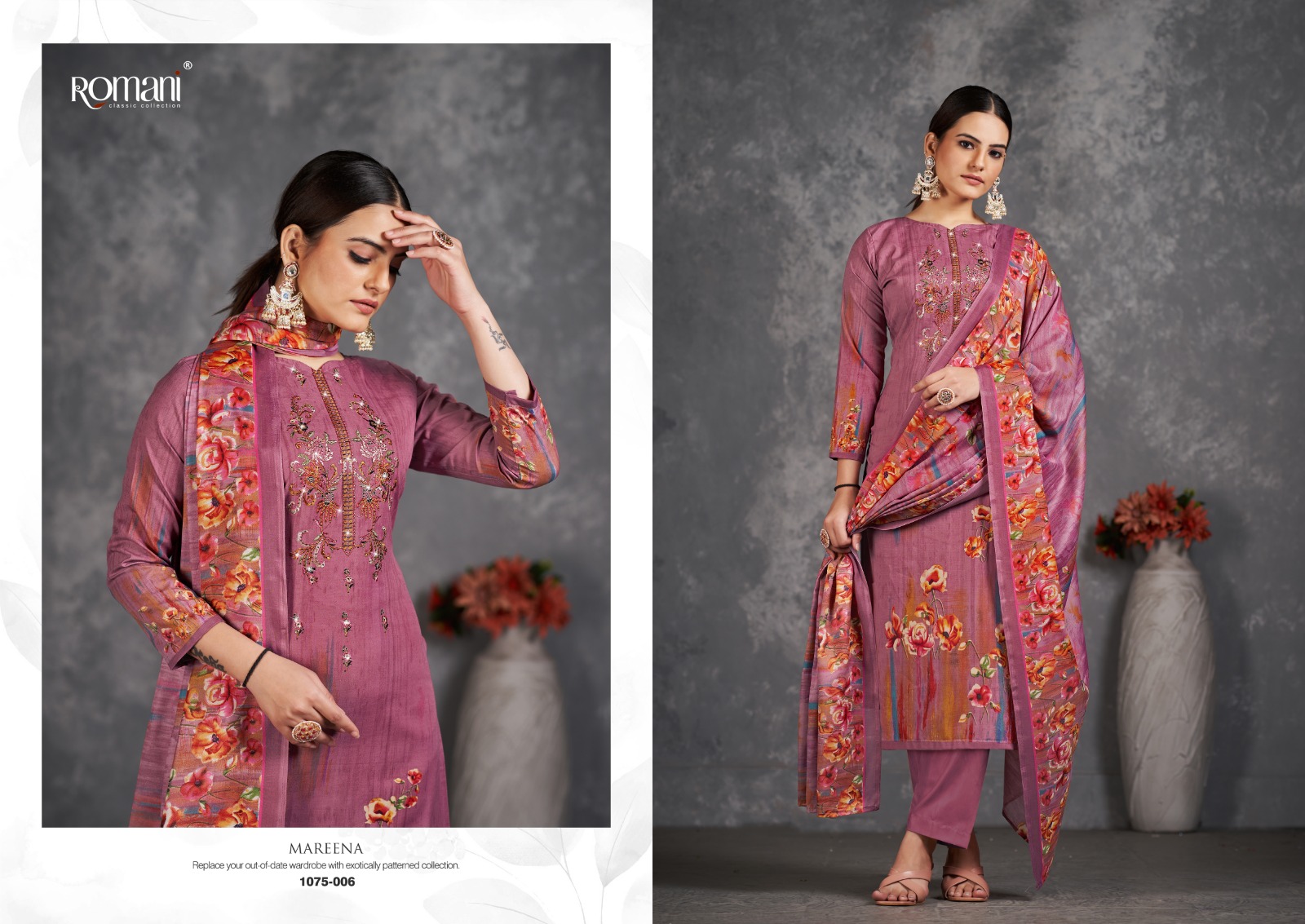 romani mareena vol 11 cotton decent look salwar suit catalog
