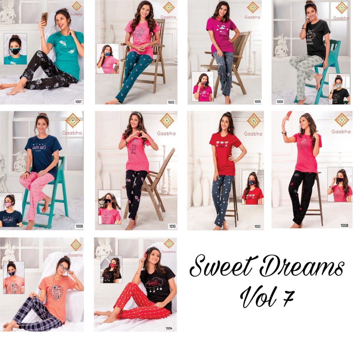 Gaabha Sweet Dreams Vol 7 Premium Lounge wear Collection