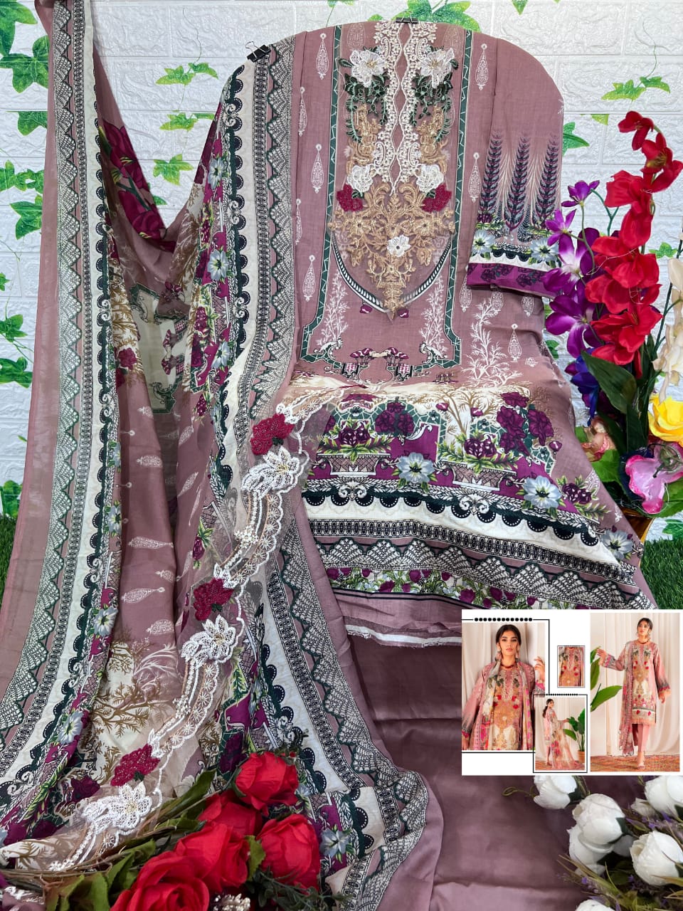 aasha designer Ayazal Vol 1 cotton exclusive print salwar suit cotton dupatta catalog