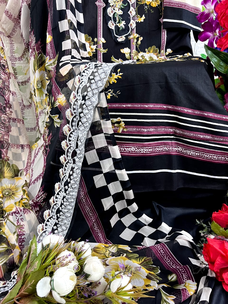 aasha designer queens 1 cotton attrective look salwar suit catalog