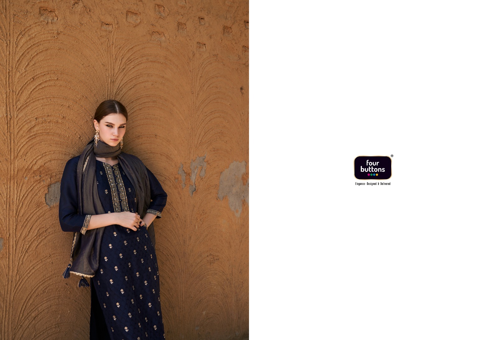 four buttuns afreen viscose innovative look salwar suit catalog