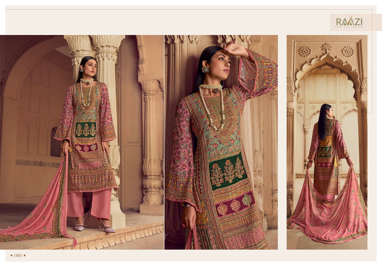 raazi falak muslin innovative look salwar suit catalog