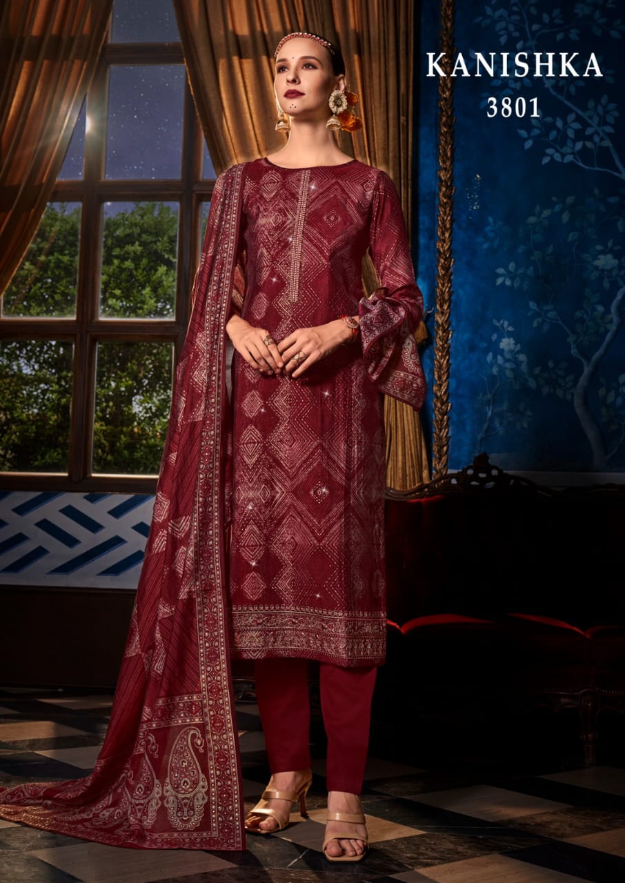 rang kanishka muslin innovative look salwar suit catalog