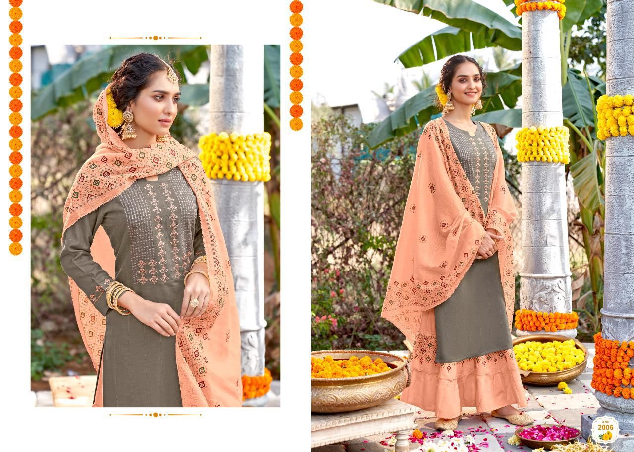 amaaya pick n choose fancy innovative look kurti pant with dupatta size set