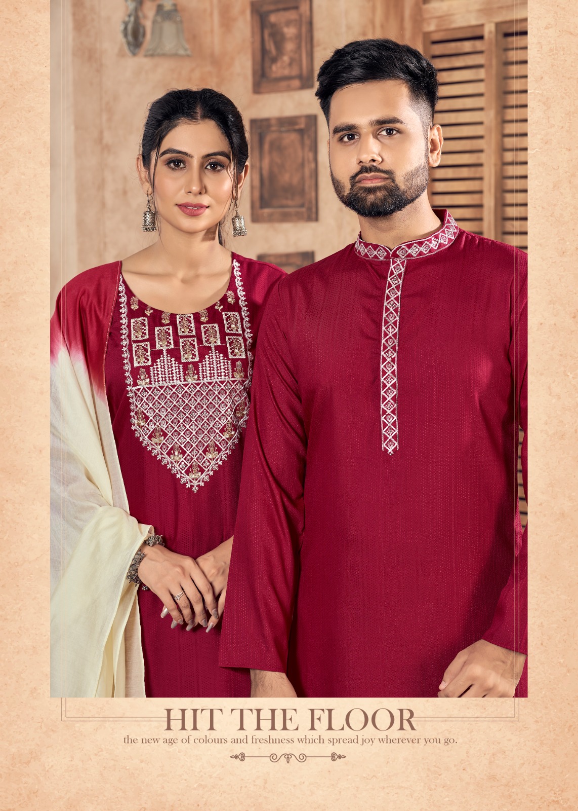 banwery fashion Couple Goal V 07 viscose attrective look kurti bottom dupatta and kurta payjama catalog
