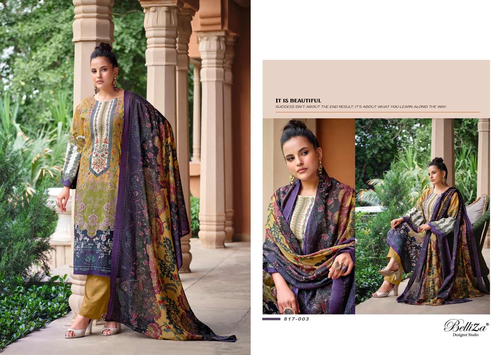 belliza designer studio naira vol 17 cotton catchy look salwar suit catalog