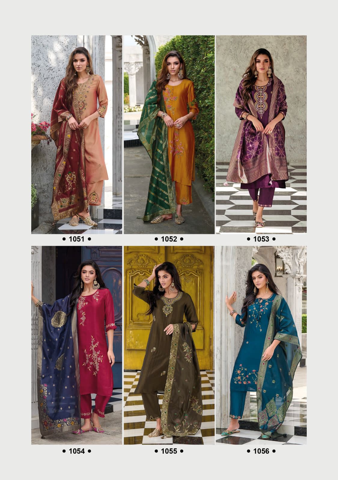 lady leela maisha vichitra silk catchy look kurti pant with dupatta catalog