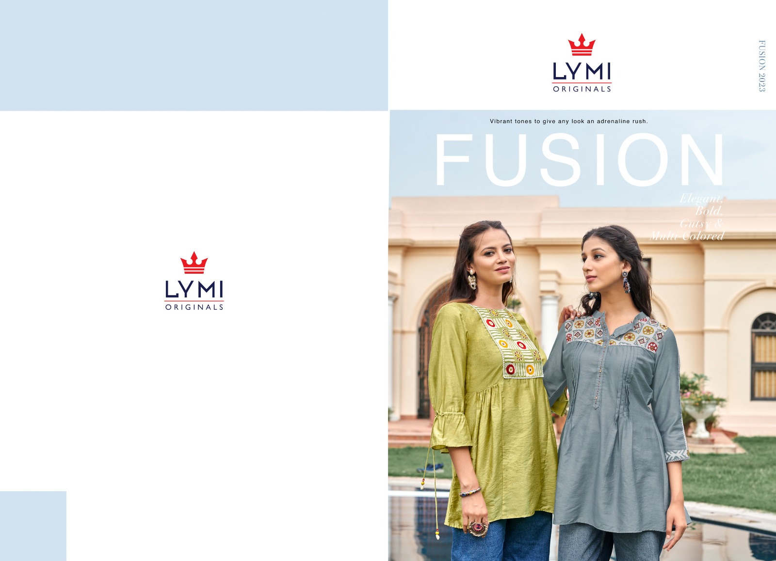 lymi fusion viscose exclusive print kurti catalog