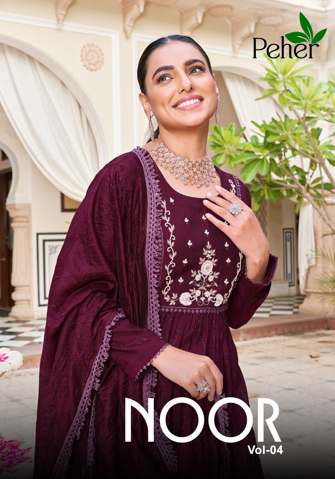 peher noor vol 4 elegance modal innovative look kurti bottom with dupatta catalog