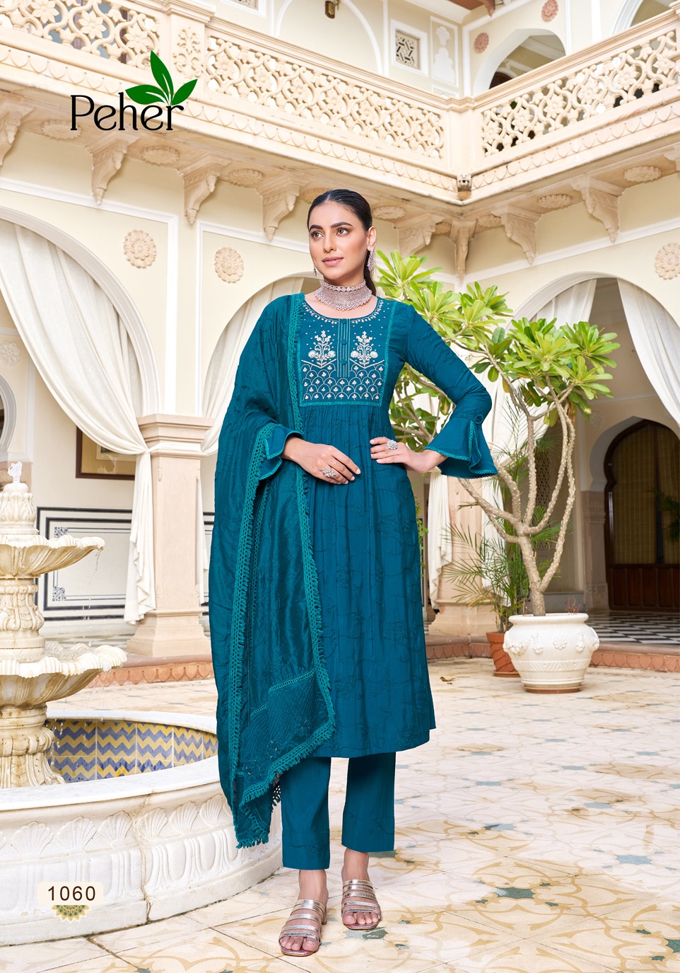peher noor vol 4 elegance modal innovative look kurti bottom with dupatta catalog