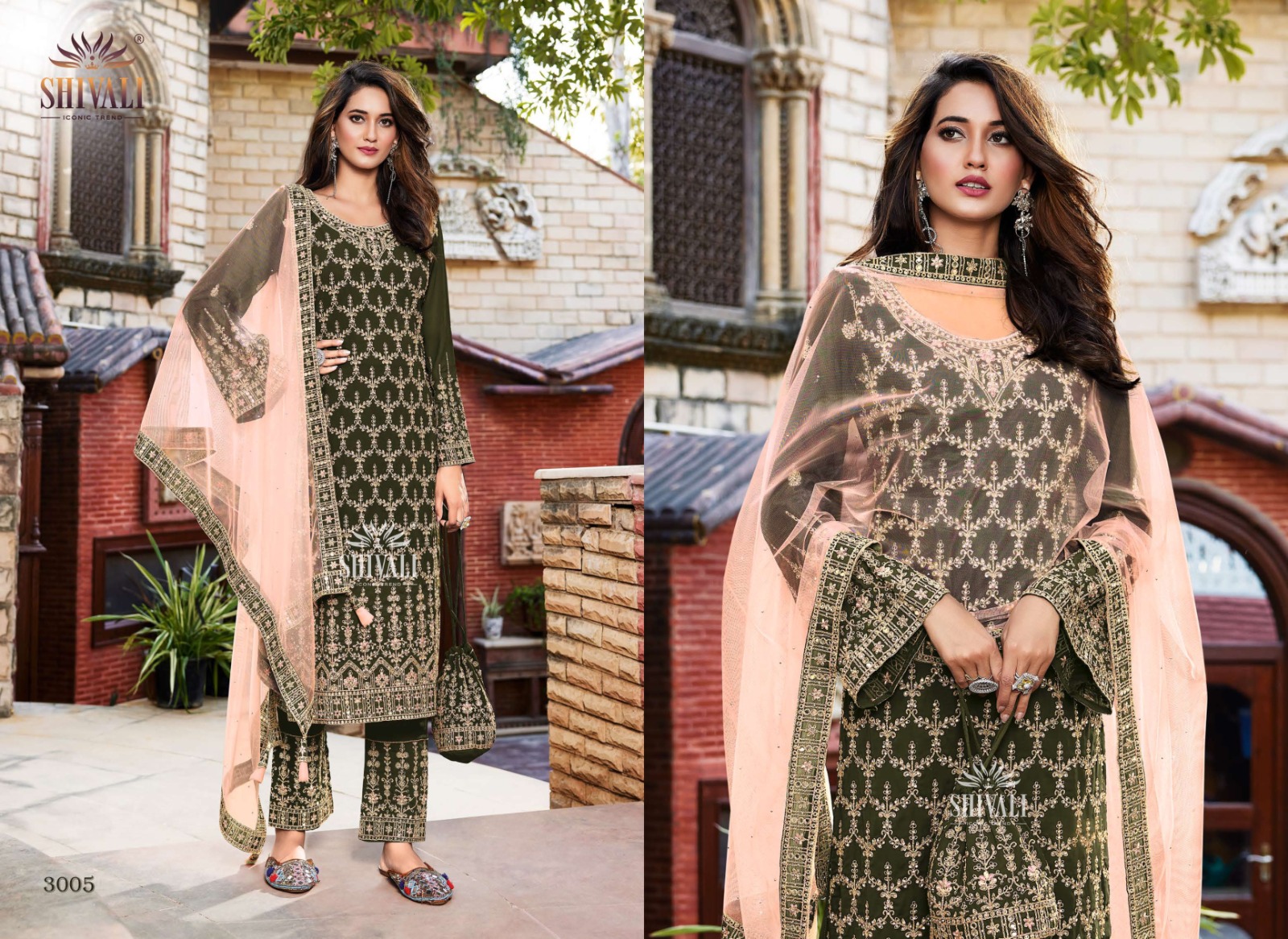 shivali noor 3 fancy innovative look kurti pant with dupatta catalog