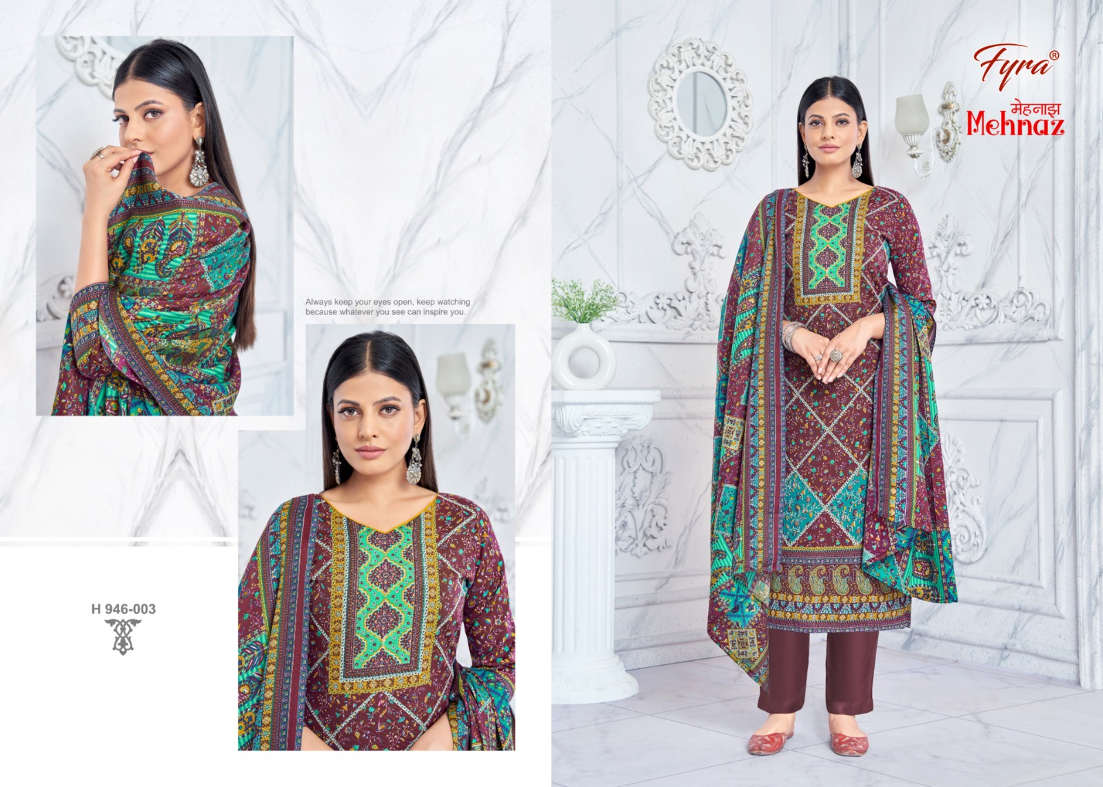 alok suits fyra designer mehnaz pashmina innovative look salwar suit catalog