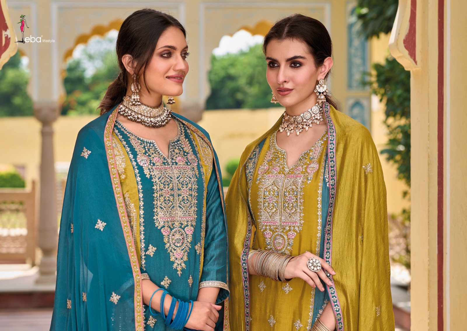 eba sophia premium silk attrective look salwar suit catalog
