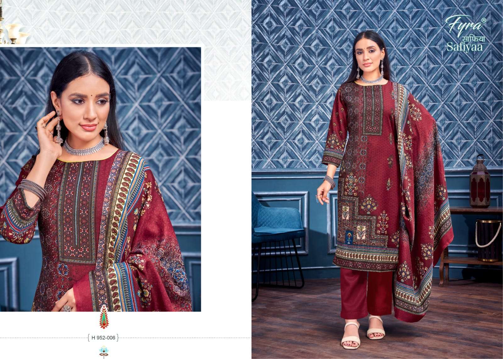 fyra designing safiyaa pashmina gorgeous look salwar suit catalog