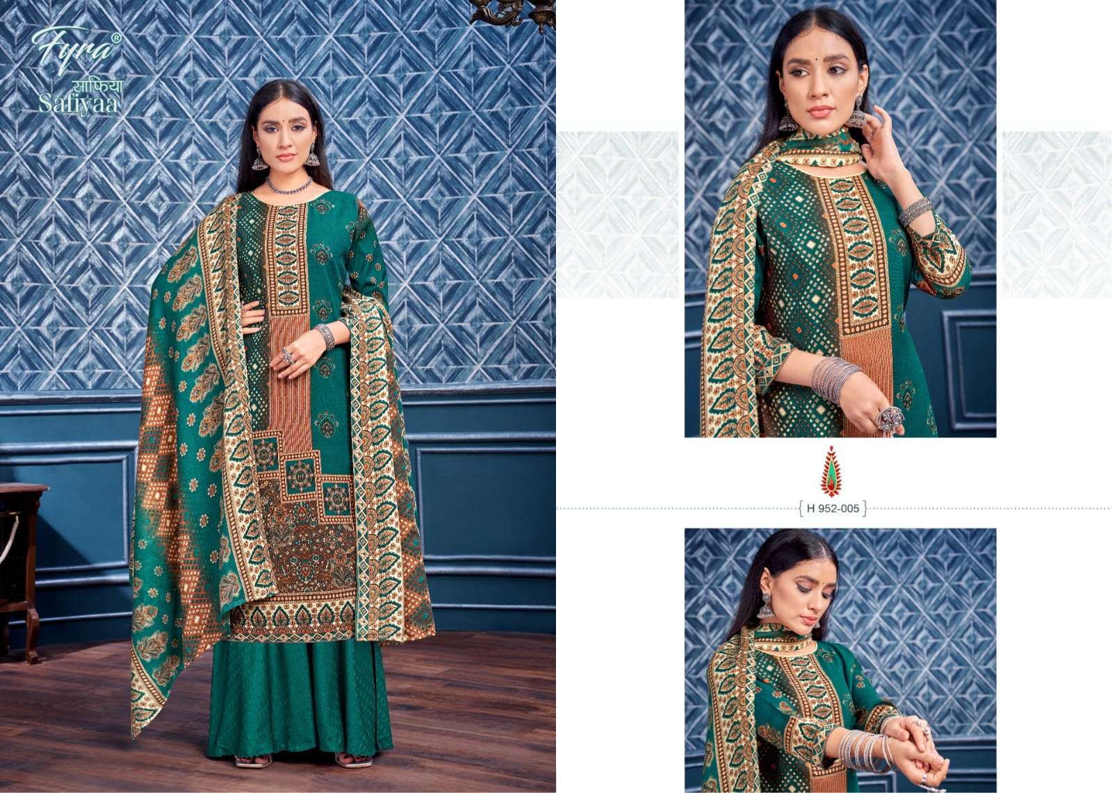 fyra designing safiyaa pashmina gorgeous look salwar suit catalog