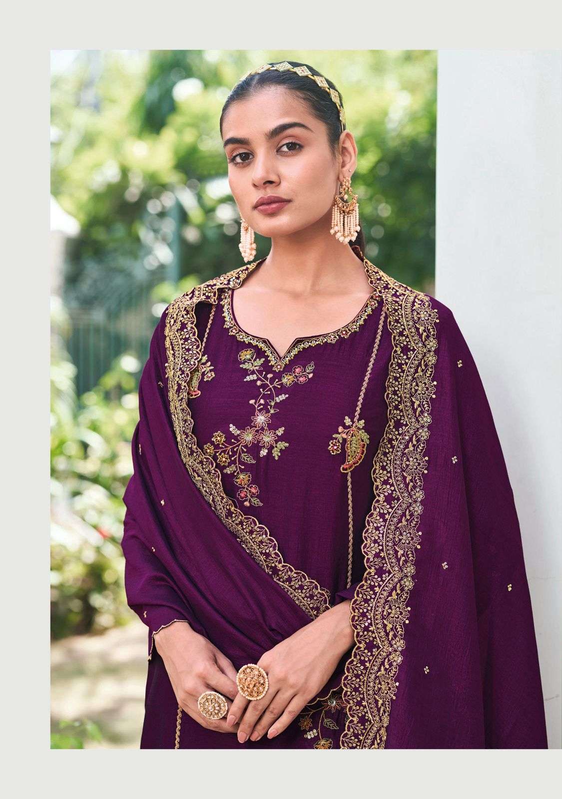 lady leela noor silk festive look top bottom with dupatta catalog