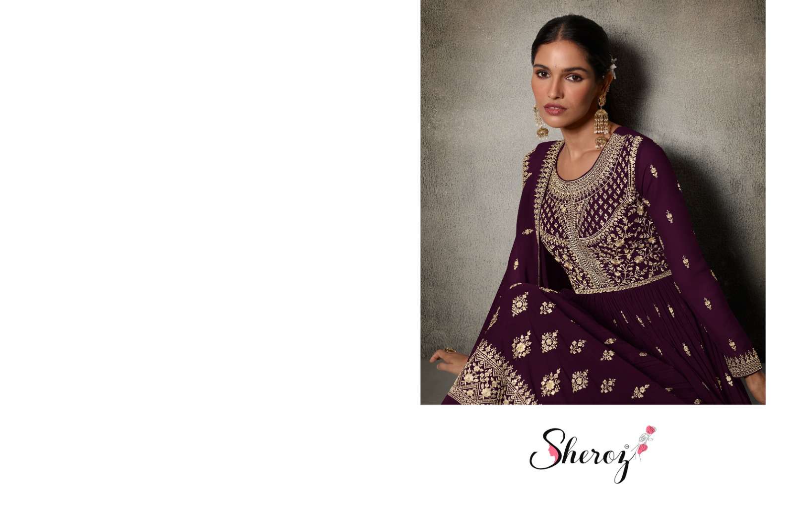 meera trendz sheroz blooming georgette catchy look salwar suit catalog