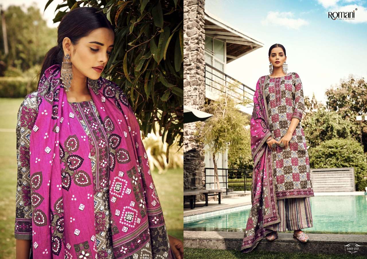 romani kasauti pure pashmina graceful look salwar suit catalog