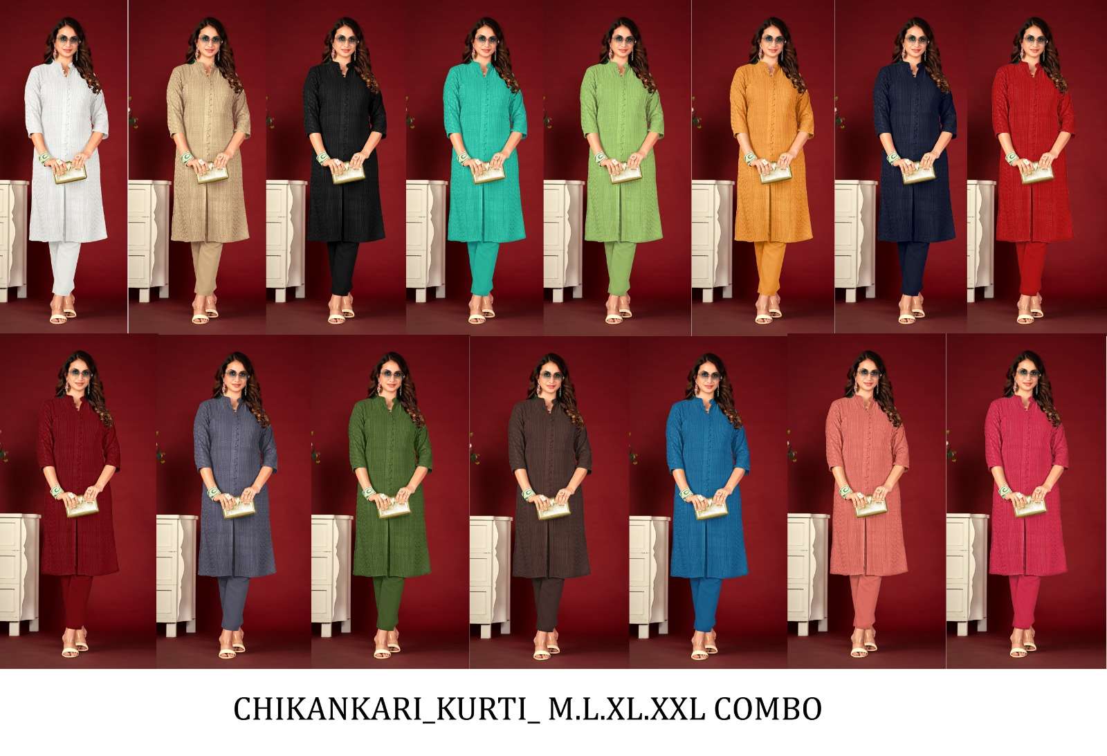 tunic house lucknowi lining viscose rayon innovative look kurti with pant catalog