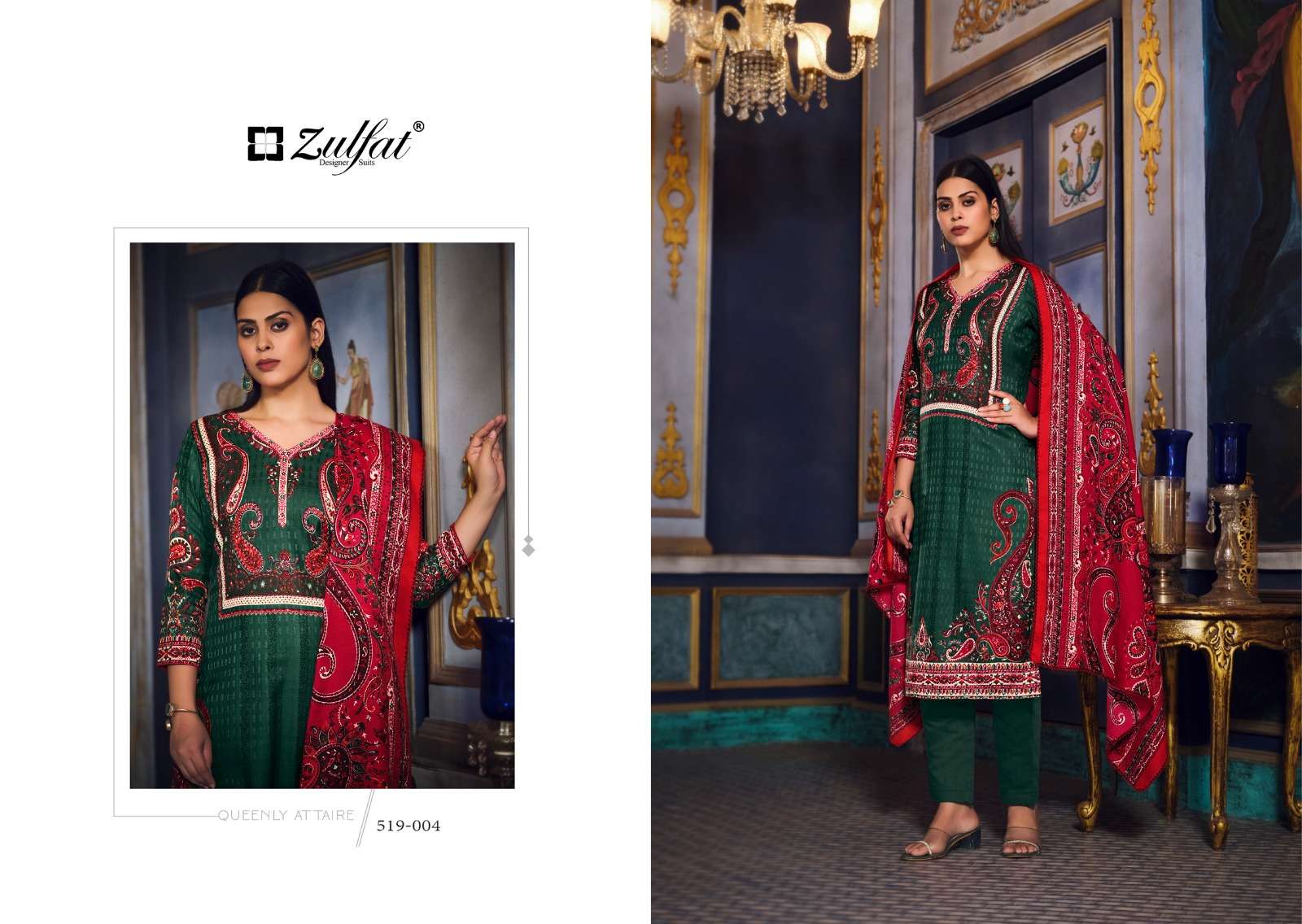 zulfat designer suits firdaus pashmina elegant look salwqar suit catalog