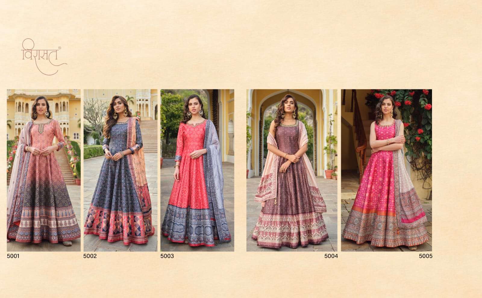 virasat ratrani killer silk innovative look indo western catalog