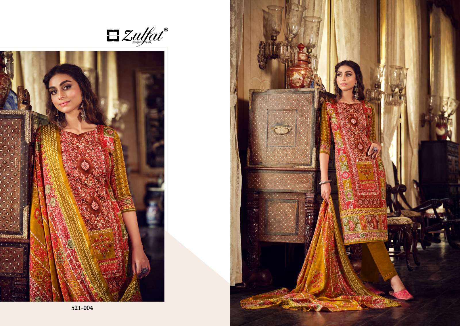zulfat designer suits rehnuma wool pashmina attrective look salwqar suit catalog