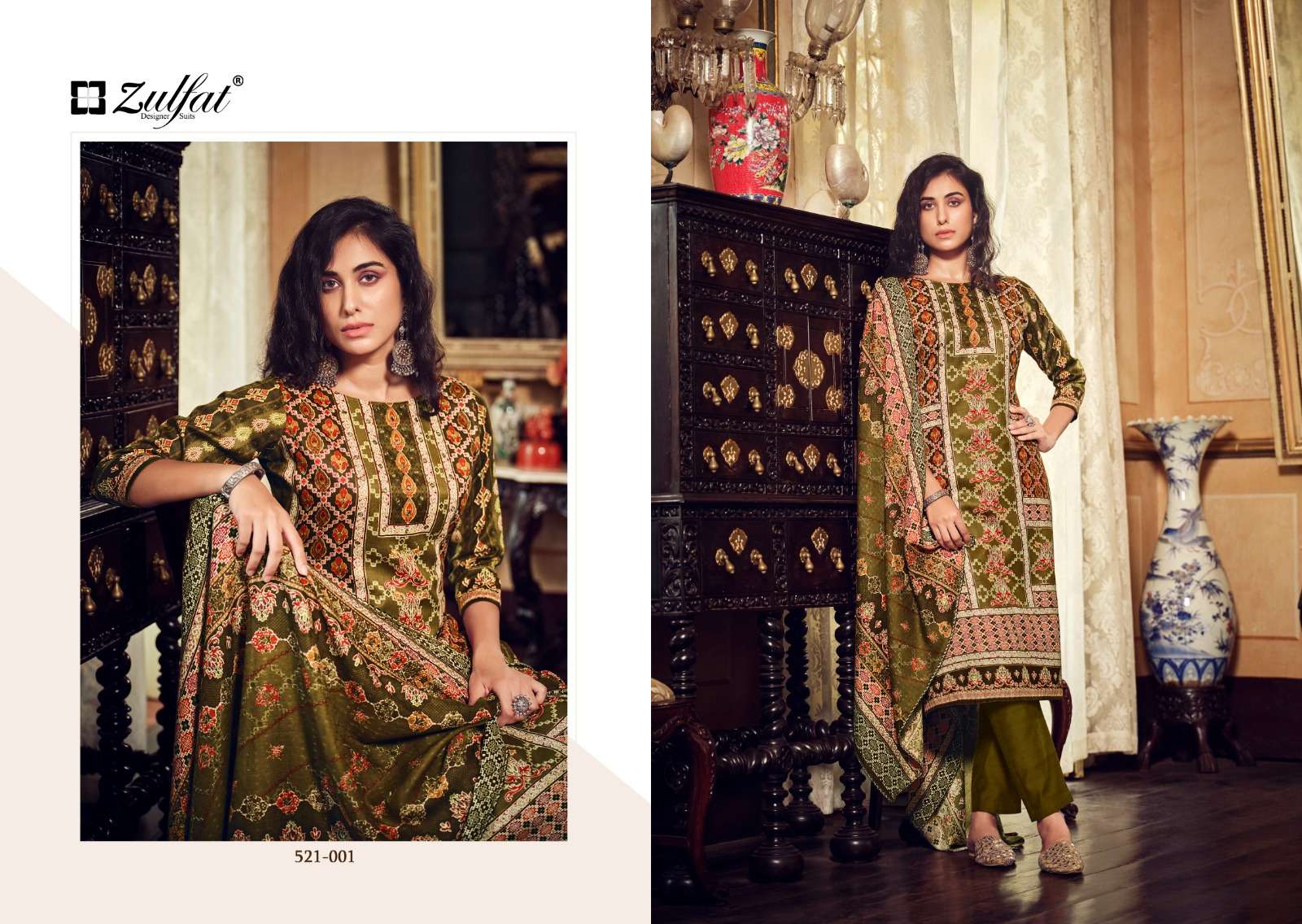 zulfat designer suits rehnuma wool pashmina attrective look salwqar suit catalog