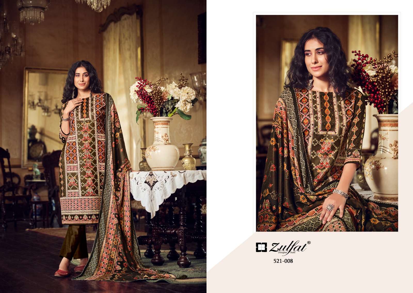 zulfat designer suits rehnuma wool pashmina catchy look salwqar suit catalog