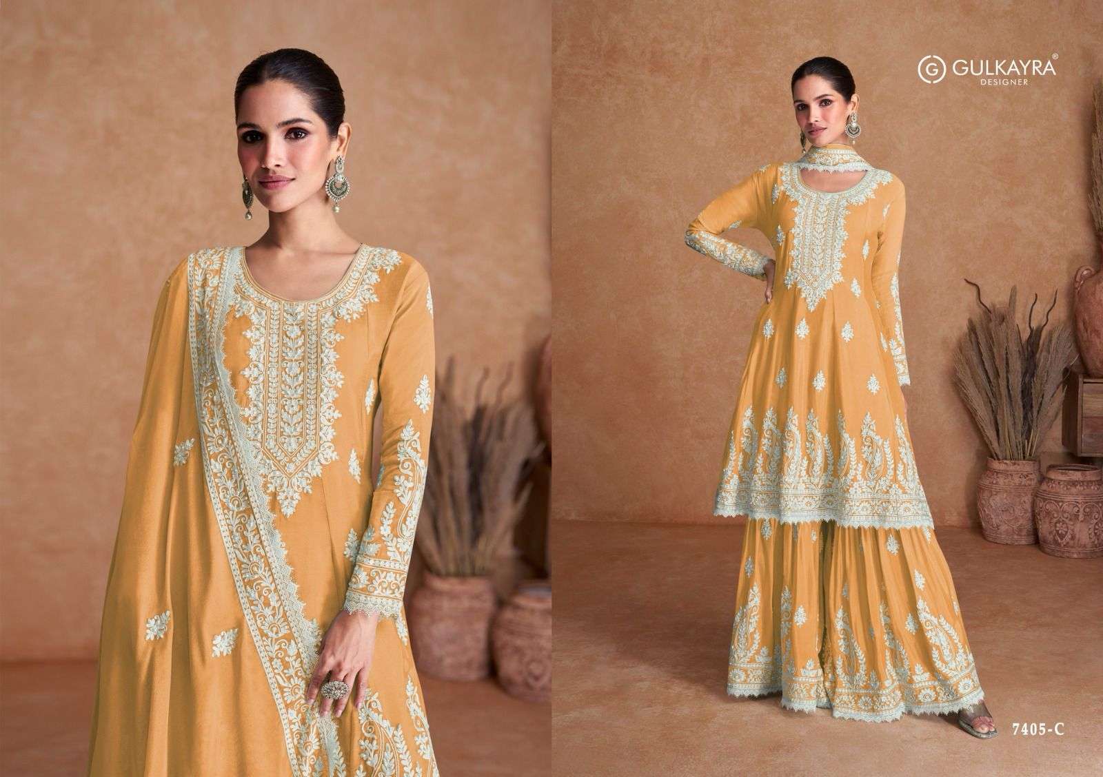 gulkayra vamika real silk exclusive look salwar suit catalog