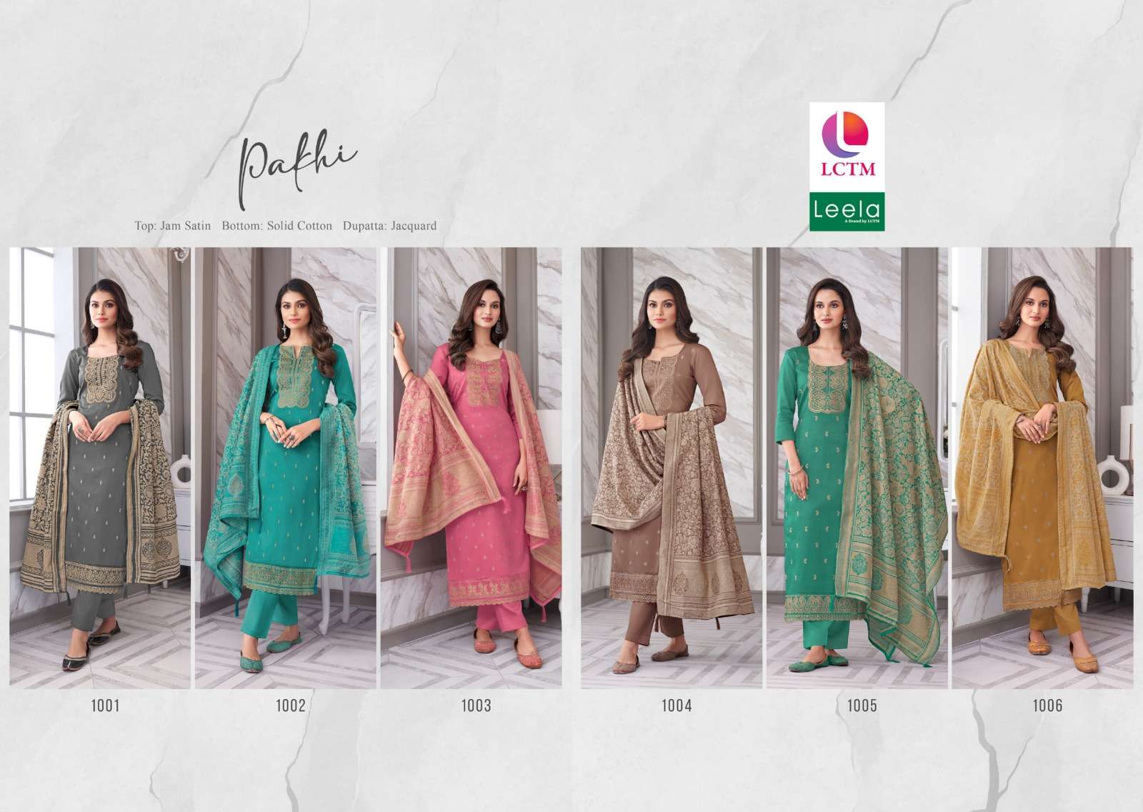 lctm overseas pakhi jam satin innovative look salwar suit catalog