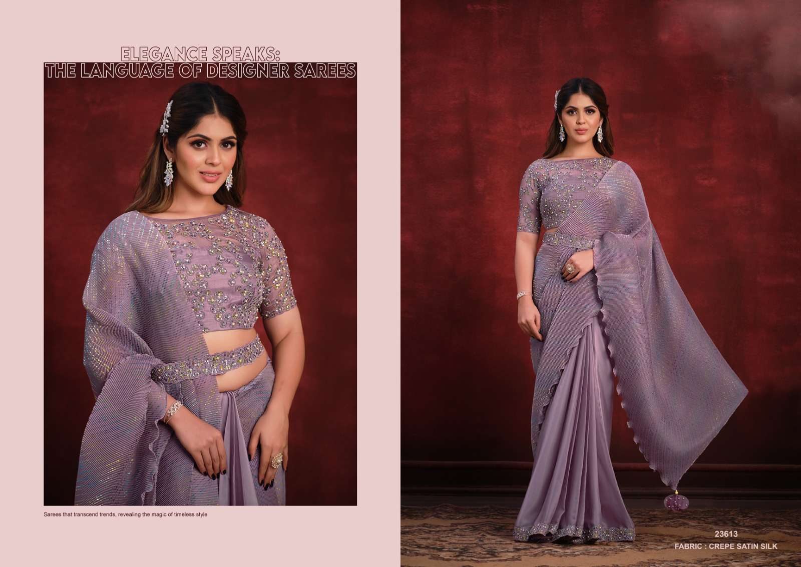 mahotsav moh manthan 23600 series kimaya banarsi crush silk new and modern look saree catalog