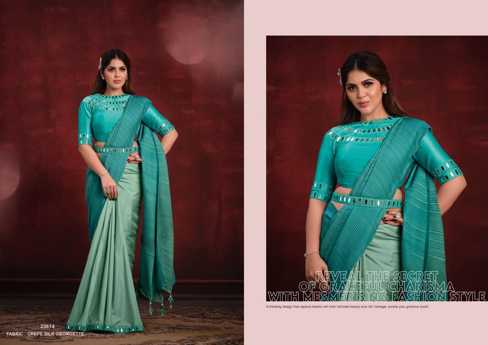 mahotsav moh manthan 23600 series kimaya banarsi crush silk new and modern look saree catalog