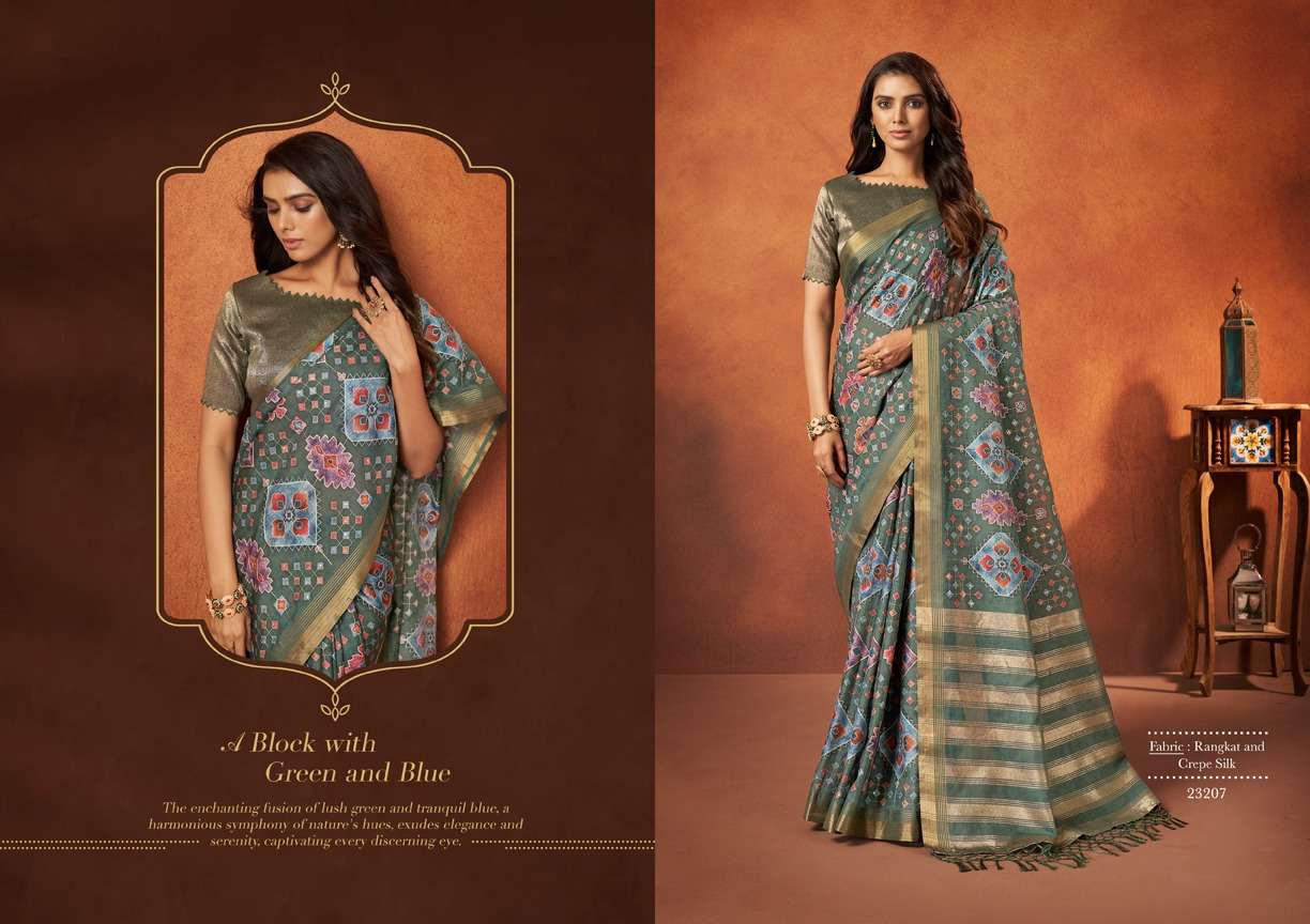 mahotsav mohmanthan 23200 Saachi festive look saree catalog