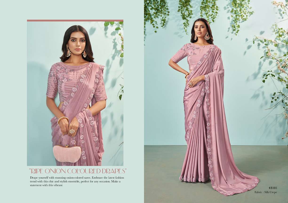 mahotsav norita 43100 ikshita  crepe silk attractive look saree catalog