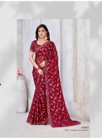 mahotsav SKU 43003 TO 43014 georgette festive look saree catalog