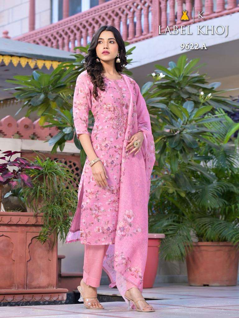 khazana suit Label Khoj d no 9622 exclusive look Kurti With pant dupatta size set