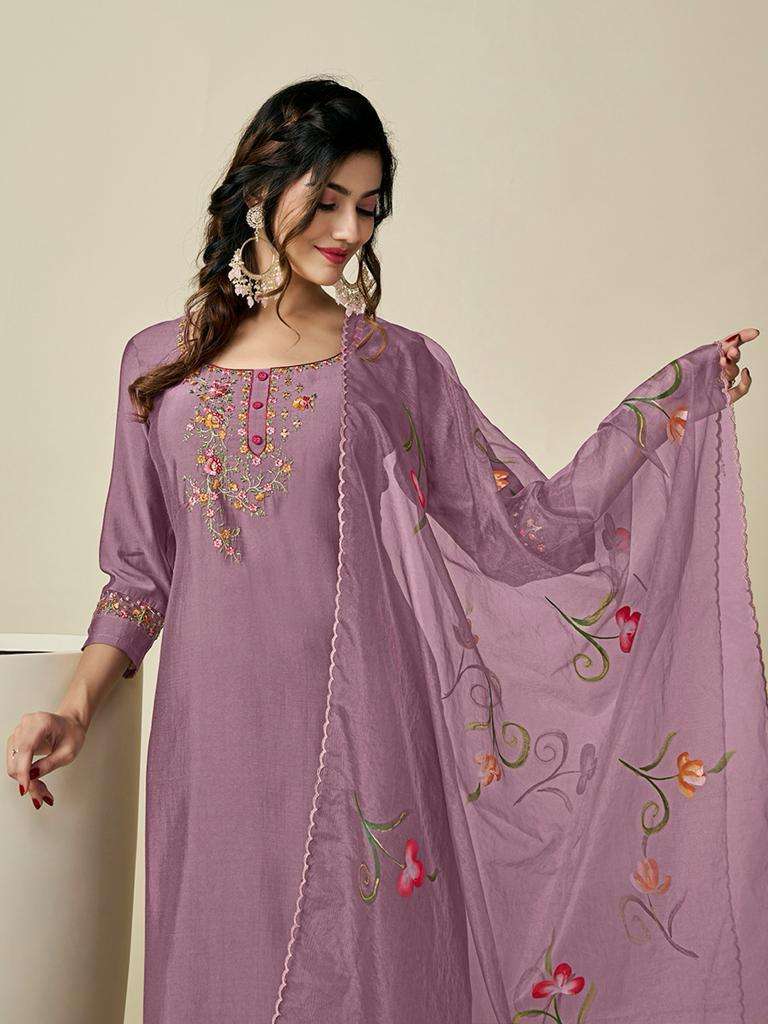 khazana suit Label Khoj roman silk beautiful look Kurti With pan dupatta catalog