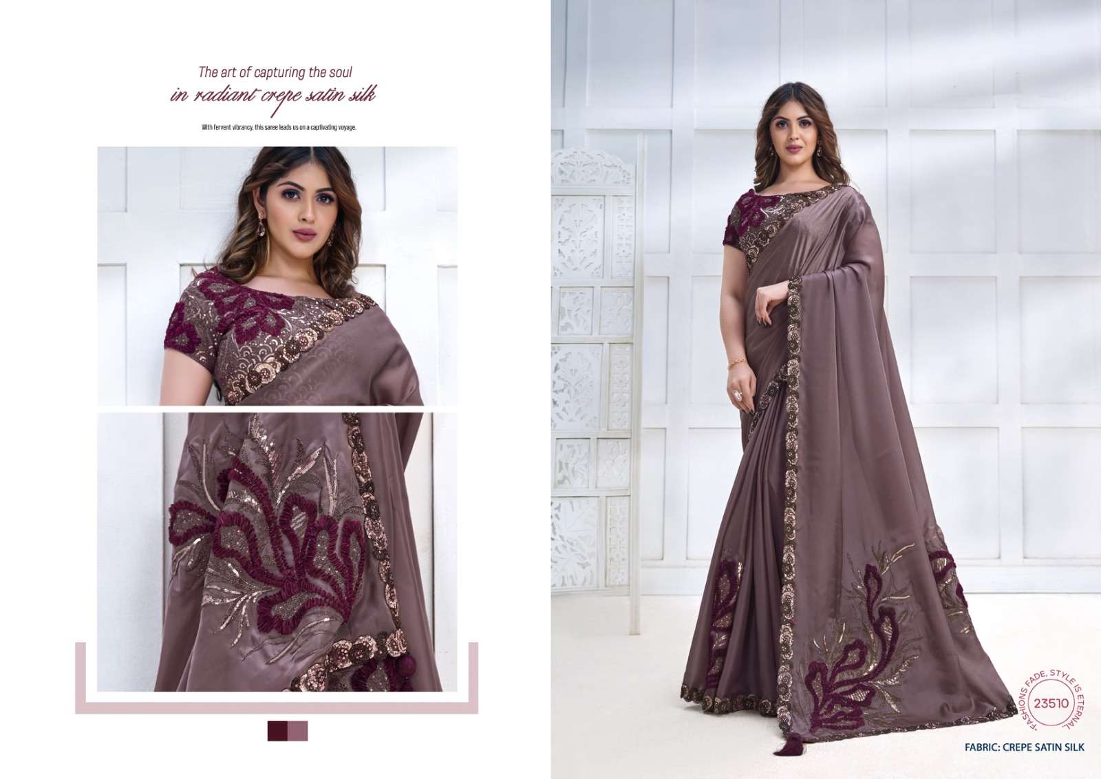 mahotsav mohmanthan 23500 majestica fancy festive look saree catalog